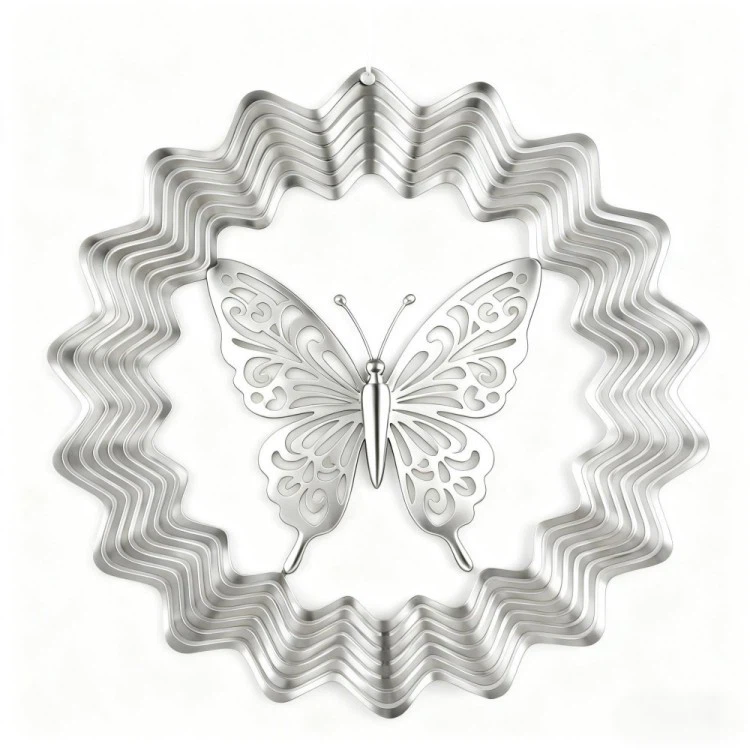 3D Butterfly Wind Chime Rotato3