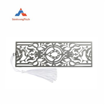 Etched Rectangular Metal Bookmark